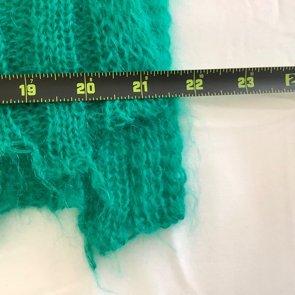 Anthropologie The Posey Stitchy Distressed Sweater | Green | Made in Italy - Picture 7 of 13